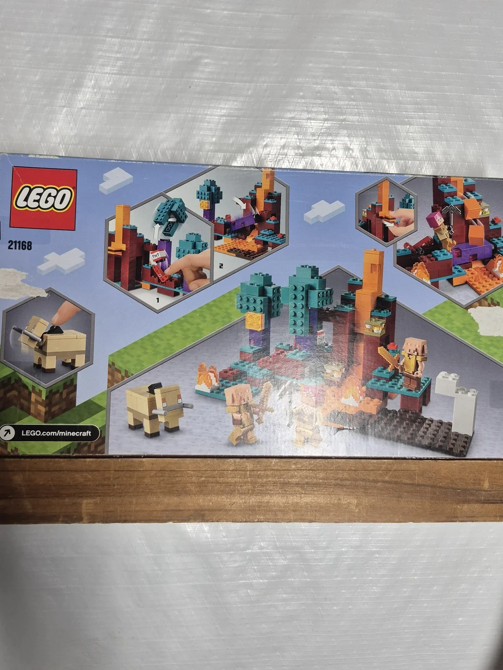 LEGO Minecraft The Warped Forest Building Set - Teal, Orange, Purple #6332813